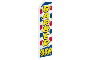 Barber Shop (Letters) Super Flag