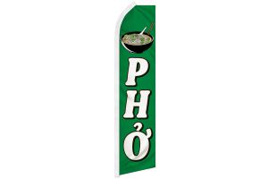 Pho Superknit Polyester Swooper Flag Size 11.5ft by 2.5ft