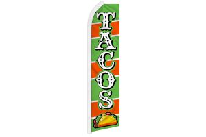 Tacos (Green & Orange) Super Flag