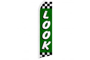 Look (Green Checkered) Super Flag