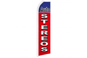 Auto Stereos (Red & Blue) Super Flag