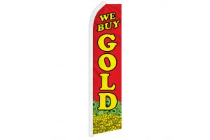 We Buy Gold (Red) Super Flag