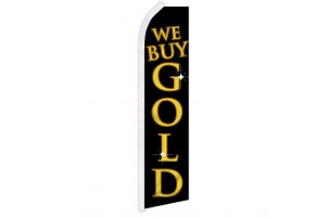 We Buy Gold (Black) Super Flag
