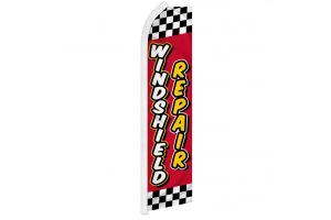 Windshield Repair (Red Checkered) Super Flag