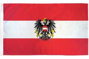 Austria Eagle Flag 3x5ft Poly