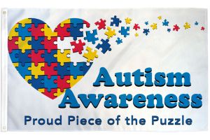 Autism Awareness Flag 3x5ft Poly