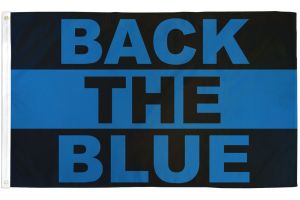 Back the Blue Flag 3x5ft Poly