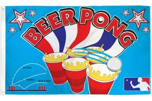 Beer Pong Flag 3x5ft Poly