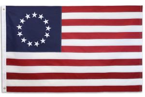 Betsy Ross USA Embroidered Flag 3x5ft