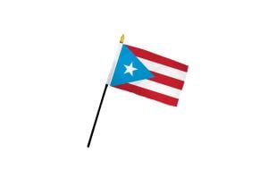 Puerto Rico (Light Blue) 4x6in Stick Flag