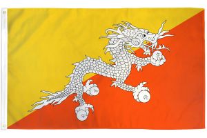 Bhutan Flag 3x5ft Poly
