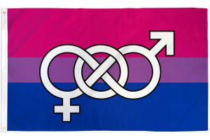 Bisexual (Symbol) Flag 3x5ft Poly