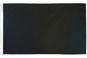 Black Solid Color Flag 2x3ft Poly