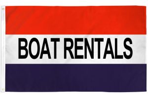 Boat Rentals Flag 3x5ft Poly