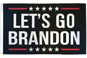 Let's Go Brandon (Black) Flag 3x5ft Poly