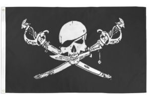 Brethren of the Coast Pirate Flag 2x3ft Poly