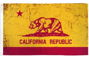 California (Red & Gold) Flag 3x5ft Poly
