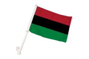 Afro American Double-Sided Car Flag