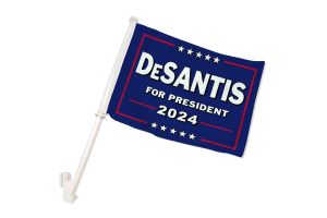 DeSantis 2024 (Blue) Double-Sided Car Flag