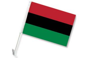Afro American Double-Sided Car Flag