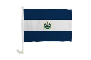 El Salvador Single-Sided Car Flag