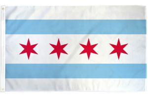 Chicago City Flag 3x5ft Poly
