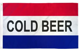 Cold Beer Flag 3x5ft Poly