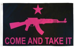 Come and Take It (Rifle Pink) Flag 3x5ft Poly