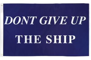 Don't Give Up The Ship Flag 3x5ft Poly