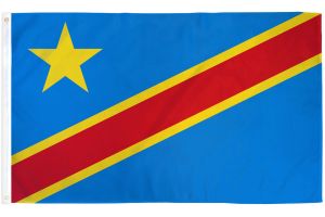 Congo Democratic Republic Flag 2x3ft Poly