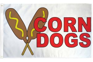 Corn Dogs Flag 3x5ft Poly