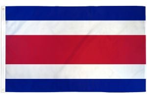 Costa Rica (Plain) Flag 3x5ft Poly