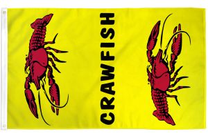Crawfish (Vertical) Flag 3x5ft Poly