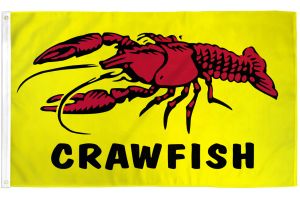 Crawfish (Horizontal) Flag 3x5ft Poly