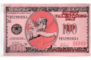 Cupid Money Flag 3x5ft Poly