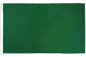 Dark Green Solid Color Flag 2x3ft Poly