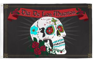 Day of the Dead Flag 3x5ft Poly