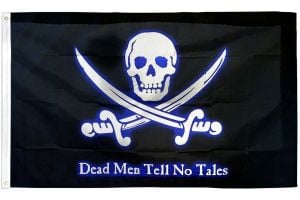 Dead Men Tell No Tales Pirate Flag 3x5ft Poly