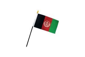 Afghanistan 4x6in Stick Flag
