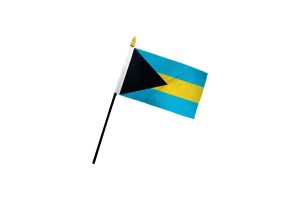 Bahamas 4x6in Stick Flag