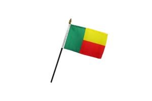Benin 4x6in Stick Flag