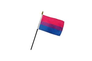 Bisexual 4x6in Stick Flag