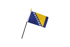 Bosnia & Herzegovina 4x6in Stick Flag