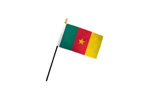 Cameroon 4x6in Stick Flag
