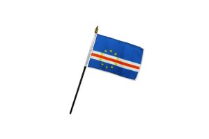 Cape Verde 4x6in Stick Flag