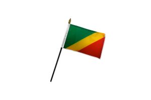 Congo Republic 4x6in Stick Flag