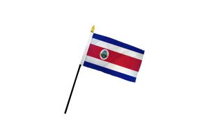 Costa Rica 4x6in Stick Flag