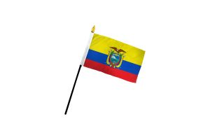 Ecuador 4x6in Stick Flag