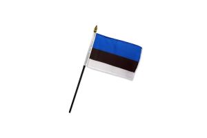 Estonia 4x6in Stick Flag