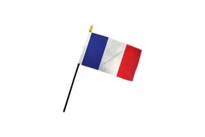 France 4x6in Stick Flag